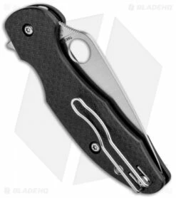 Spyderco Mantra 3 Compression Lock Knife Carbon Fiber (3.17" Satin) C233CFP -Kershaw Sales Shop Spyderco Mantra 3 CL CF Satin C233CFP BHQ 80860 jr side