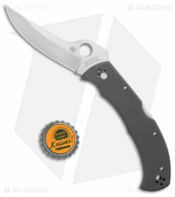 Spyderco Masaad Ayoob Lockback Knife Gray G-10 (3.6" Satin CRU-WEAR) 7 Spyderco Masaad Ayoob Lockback Knife Gray G-10 (3.6" Satin CRU-WEAR) -Kershaw Sales Shop Spyderco Masaad Ayoob LB Gray G 10 Satin BHQ 145694 jr bottlecap