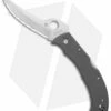 Spyderco Masaad Ayoob Lockback Knife Gray G-10 (3.6" Satin CRU-WEAR Serr)