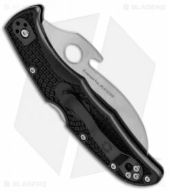 Spyderco Matriarch 2 Knife Emerson Black FRN (3.57" Satin Full Serr) C12SBK2W 5 Spyderco Matriarch 2 Knife Emerson Black FRN (3.57" Satin Full Serr) C12SBK2W -Kershaw Sales Shop Spyderco Matriarch 2 Emerson Black C12SBK2W BHQ 14677 jr side 2