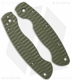 Spyderco Military Custom G-10 Replacement Scales By Allen Putman (OD Green)