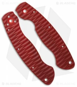 Spyderco Military Custom G-10 Replacement Scales By Allen Putman (Ruby Red)