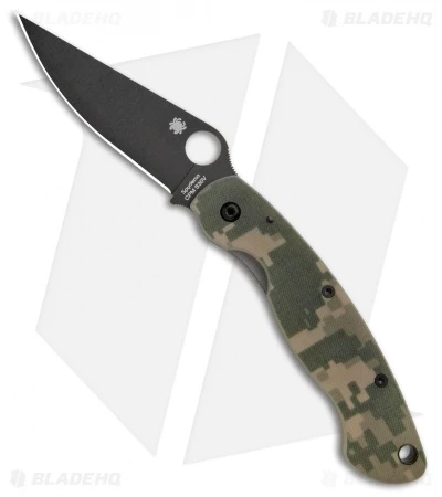 Spyderco Military Knife Digital Camo G-10 (4" Black) C36GPCMOBK 1 Spyderco Military Knife Digital Camo G-10 (4" Black) C36GPCMOBK