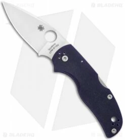 Spyderco Native 5 Knife Dark Blue G-10 (3" Satin CPM-S110V) C41GPDBL5
