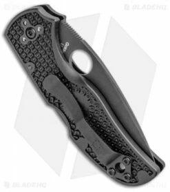 Spyderco Native 5 Lightweight Lockback Knife Black FRN (3" Black) C41PBBK5 -Kershaw Sales Shop Spyderco Native 5 Lightweight LB Black FRN Black C41PBBK5 BHQ 85186 jr side