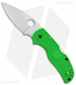Spyderco Native 5 Salt Lockback Knife Green FRN (3" Satin LC200N) C41PGR5