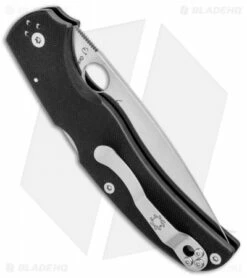 Spyderco Native Chief Lockback Knife Black G-10 (4.08" Satin) C244GP -Kershaw Sales Shop Spyderco Native Chief LB Black G 10 Satin C244GP BHQ 97435 jr side