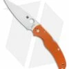 Spyderco Native Chief Lockback Knife Orange G-10 (4" Satin REX 45) C244GPBORE