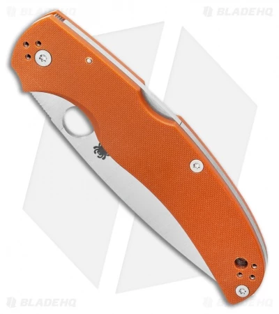 Spyderco Native Chief Lockback Knife Orange G-10 (4" Satin REX 45) C244GPBORE 2 Spyderco Native Chief Lockback Knife Orange G-10 (4" Satin REX 45) C244GPBORE - Image 2