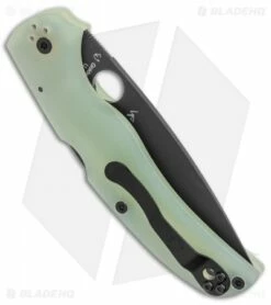 Spyderco Native Chief M4 Exclusive Lockback Knife Natural G-10 (4.08" Black) -Kershaw Sales Shop Spyderco Native Chief M4 Exclusive LB Natural G 10 Black BHQ 126444 jr side