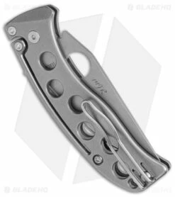 Spyderco PITS Slip Joint Knife Titanium (2.9" Stonewash) C192TIPM390 -Kershaw Sales Shop Spyderco PITS SJ Ti SW BHQ 145704 jr side