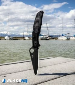 Spyderco Pacific Salt 2 Lockback Knife Black FRN (3.4" Black) C91PBBK2 10 Spyderco Pacific Salt 2 Lockback Knife Black FRN (3.4" Black) C91PBBK2 -Kershaw Sales Shop Spyderco Pacific Salt 2 Lockback Knife Black FRN Black C91PBBK2 BHQ 106201 kp dock web