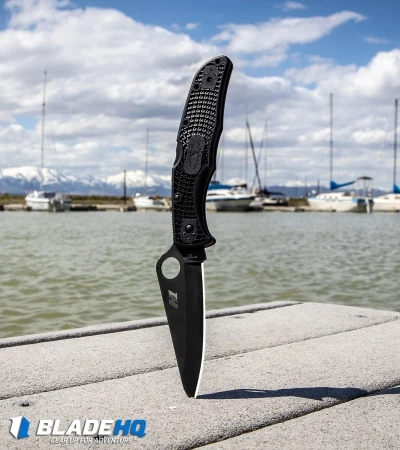 Spyderco Pacific Salt 2 Lockback Knife Black FRN (3.4" Black) C91PBBK2 5 Spyderco Pacific Salt 2 Lockback Knife Black FRN (3.4" Black) C91PBBK2 - Image 5