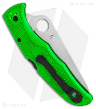 Spyderco Pacific Salt 2 Lockback Knife Green FRN (3.4" Satin LC200N) C91FPGR2 3 Spyderco Pacific Salt 2 Lockback Knife Green FRN (3.4" Satin LC200N) C91FPGR2 - Image 3