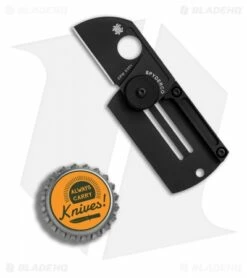Spyderco Panchenko Dog Tag Folder Slip Joint Knife (1.22" Black) C188ALTIBBKP -Kershaw Sales Shop Spyderco Panchenko Dog Tag Slip Joint black BHQ 26105 er bottlecap