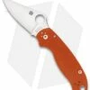 Spyderco Para 3 Sprint Run Knife Burnt Orange G-10 (3" Satin Rex 45) C223GPBORE