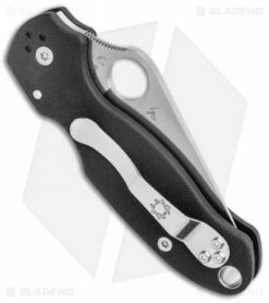 Spyderco Para 3 Compression Lock Knife Black G-10 (3" Stonewash) C223GP -Kershaw Sales Shop Spyderco Para 3 Compression Lock Black G 10 SW C223GP BHQ 50648 jr side