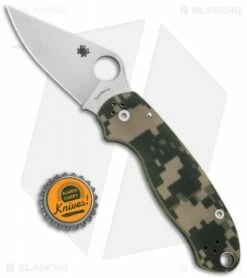 Spyderco Para 3 Compression Lock Knife Digi Camo G-10 (3" Satin) C223GPCMO -Kershaw Sales Shop Spyderco Para 3 Compression Lock Digi Camo G 10 C223GPCMO BHQ 67319 jr bottlecap 1
