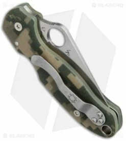 Spyderco Para 3 Compression Lock Knife Digi Camo G-10 (3" Satin) C223GPCMO -Kershaw Sales Shop Spyderco Para 3 Compression Lock Digi Camo G 10 C223GPCMO BHQ 67319 jr side