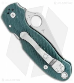 Spyderco Para 3 Compression Lock Knife Green (3" Satin S45VN) C223GPFGR -Kershaw Sales Shop Spyderco Para 3 Compression Lock Knife Black 3in Satin S45VN C223GPFGR BHQ 106187 LS Side