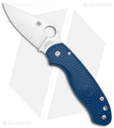 Spyderco Para 3 Lightweight Compression Lock Knife Blue (3" Satin SPY27) 1 Spyderco Para 3 Lightweight Compression Lock Knife Blue (3" Satin SPY27)