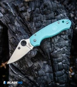 Spyderco Para 3 Lightweight Compression Lock Knife Teal FRN (3" Satin S90V) -Kershaw Sales Shop Spyderco Para 3 Lightweight Compression Lock Knife Teal FRN Satin S90V BHQ 125369 kp coals web
