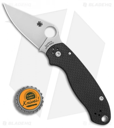 Spyderco Para 3 Sprint Run Knife Carbon Fiber (3" Satin S90V) C223CF90VP 4 Spyderco Para 3 Sprint Run Knife Carbon Fiber (3" Satin S90V) C223CF90VP - Image 4