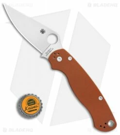 Spyderco Para Military 2 Sprint Run Knife Burnt Orange G-10 (3.44" Satin Rex 45) 10 Spyderco Para Military 2 Sprint Run Knife Burnt Orange G-10 (3.44" Satin Rex 45) -Kershaw Sales Shop Spyderco Para Military 2 Sprint Run Burnt Orange G10 Satin Rex 45 BHQ 85481 er bottlecap