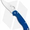 Spyderco Paramilitary 2 Compression Lock Knife Blue Aluminum (3.4" Satin) BHQ