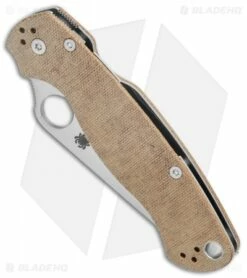 New Arrival -Kershaw Sales Shop Spyderco Paramilitary 2 Brown Micarta Cru Wear C81MPCW2 BHQ 121028 jr spine