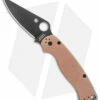 Spyderco Paramilitary 2 Compression Lock Knife Copper (3.5" Black CPM-REX 45)