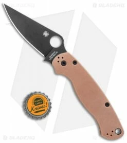 Spyderco Paramilitary 2 Compression Lock Knife Copper (3.5" Black CPM-REX 45) -Kershaw Sales Shop Spyderco Paramilitary 2 Compression Lock Copper Black C81CUPBK2 BHQ 126452 jr bottlecap
