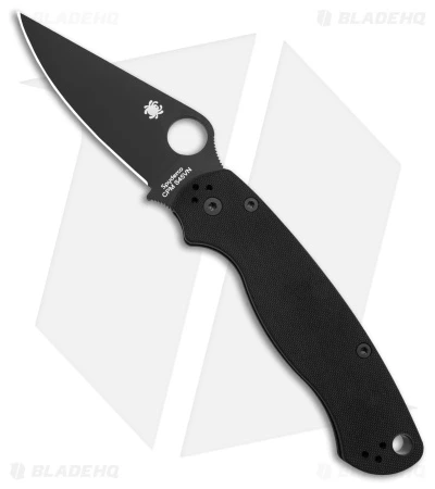 Spyderco Paramilitary 2 Compression Lock Knife G-10 (3.4" Black) C81GPBK2 1 Spyderco Paramilitary 2 Compression Lock Knife G-10 (3.4" Black) C81GPBK2