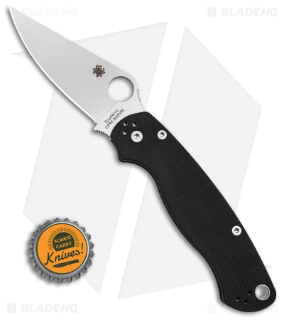 Spyderco Paramilitary 2 Compression Lock Knife G-10 (3.4" Satin S45VN) C81GP2 5 Spyderco Paramilitary 2 Compression Lock Knife G-10 (3.4" Satin S45VN) C81GP2 - Image 5
