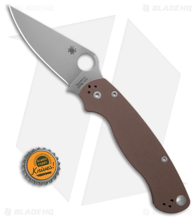 Spyderco Paramilitary 2 Knife - CPM-15V / Brown G-10 C81GPBN15V2 4 Spyderco Paramilitary 2 Knife - CPM-15V / Brown G-10 C81GPBN15V2 - Image 4