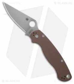 Spyderco Paramilitary 2 Knife - CPM-15V / Brown G-10 C81GPBN15V2