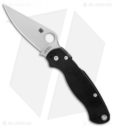 Spyderco Paramilitary 2 Compression Lock Knife G-10 (3.4" Satin S45VN) C81GP2 2 Spyderco Paramilitary 2 Compression Lock Knife G-10 (3.4" Satin S45VN) C81GP2 - Image 2