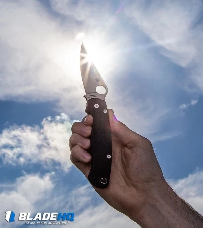 Spyderco Paramilitary 2 Compression Lock Knife G-10 (3.4" Satin S45VN) C81GP2 8 Spyderco Paramilitary 2 Compression Lock Knife G-10 (3.4" Satin S45VN) C81GP2 - Image 8