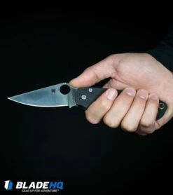 Spyderco Paramilitary 2 Knife Blue/Purple G-10 (3.4" Satin CPM-S110V) C81GPDBL2 -Kershaw Sales Shop Spyderco Paramilitary 2 Knife G 10 Satin S30V C81GP2 BHQ 7920 kp in hand web