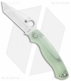 Spyderco M4 Tanto Paramilitary 2 Knife Natural G-10 (3.4" Satin) C81GM4PT2