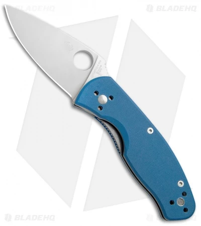 Spyderco Persistence Folding Knife Blue G-10 (2.75" Satin) C136GPBL 1 Spyderco Persistence Folding Knife Blue G-10 (2.75" Satin) C136GPBL