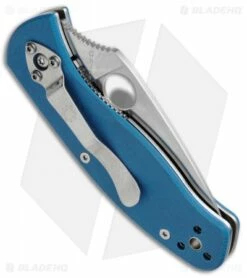 Spyderco Persistence Folding Knife Blue G-10 (2.75" Satin) C136GPBL 5 Spyderco Persistence Folding Knife Blue G-10 (2.75" Satin) C136GPBL -Kershaw Sales Shop Spyderco Persistence Blue G 10 C136GPBL BHQ 12604 jr side