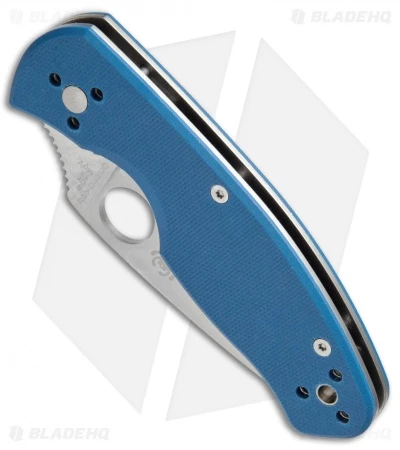 Spyderco Persistence Folding Knife Blue G-10 (2.75" Satin) C136GPBL 2 Spyderco Persistence Folding Knife Blue G-10 (2.75" Satin) C136GPBL - Image 2