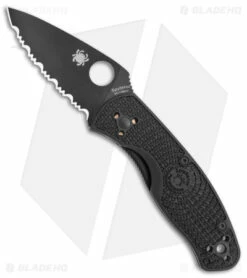 Spyderco Persistence Lightweight Liner Lock Black (2.75" Black Full Serr)