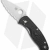 Spyderco Persistence Lightweight Liner Lock Black (2.75" Satin Serr) C136SBK