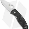 Spyderco Persistence Lightweight Liner Lock Black (2.75" Satin Serr) C136PSBK