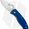 Spyderco Persistence Lightweight Liner Lock Knife Blue (Satin S35VN Part Serr)