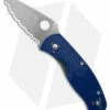 Spyderco Persistence Lightweight Liner Lock Knife Blue (Satin S35VN Serr)