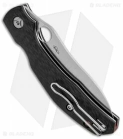 Spyderco Phillips Kapara Compression Lock Knife Carbon Fiber (3.5" Satin) -Kershaw Sales Shop Spyderco Phillips Kapara Compression Lock CF Satin C241CFP BHQ 82800 jr side