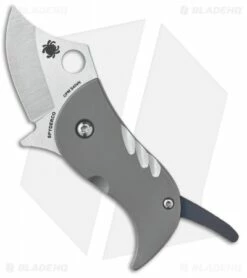 Spyderco Pochi Frame Lock Knife Titanium (1.56" Satin S45VN) -Kershaw Sales Shop Spyderco Pochi FL Ti Satin BHQ 112401 jr